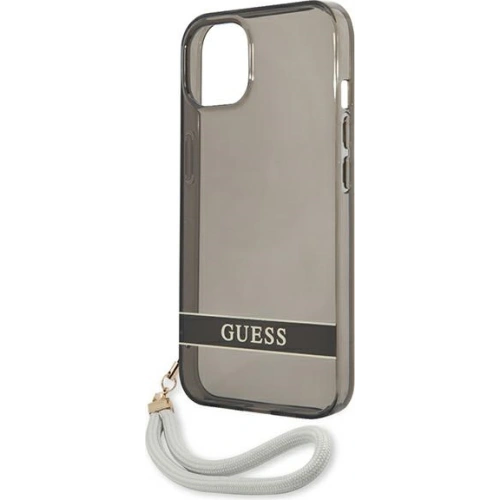 Kup Etui Guess GUHCP13SHTSGSK Apple iPhone 13 mini černý/black hardcase Translucent Stap - GUE1720BLK - {ean13} - Sklep Home Screen