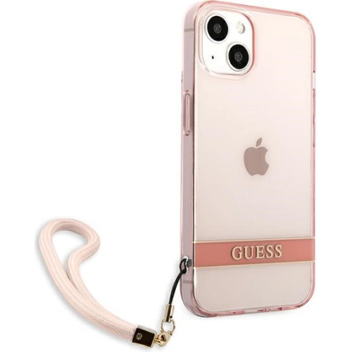 Kup Etui Guess GUHCP13SHTSGSP Apple iPhone 13 mini różowy/pink hardcase Translucent Stap - GUE1721PNK - {ean13} - Sklep Home Screen