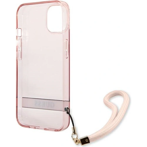 Kup Case Guess GUHCP13SHTSGSP Apple iPhone 13 mini rosa/pink Hardcase Translucent Stap - GUE1721PNK - {ean13} - Sklep Home Screen