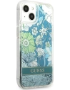 Kup Etui Guess GUHCP13SLFLSN Apple iPhone 13 mini zielony/green hardcase Flower Liquid Glitter - GUE1722GRN - {ean13} - Sklep Home Screen