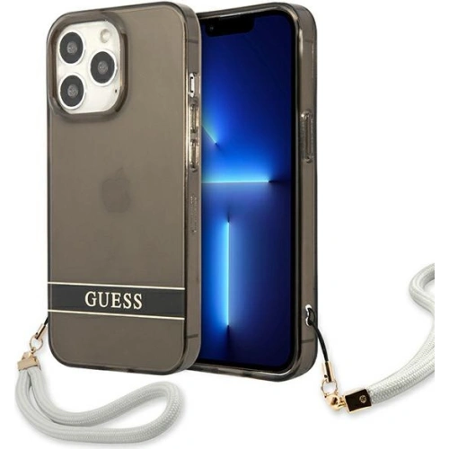 Kup Case Guess GUHCP13XHTSGSK Apple iPhone 13 Pro Max schwarz/black hardcase Translucent Stap - GUE1723BLK - {ean13} - Sklep Home Screen