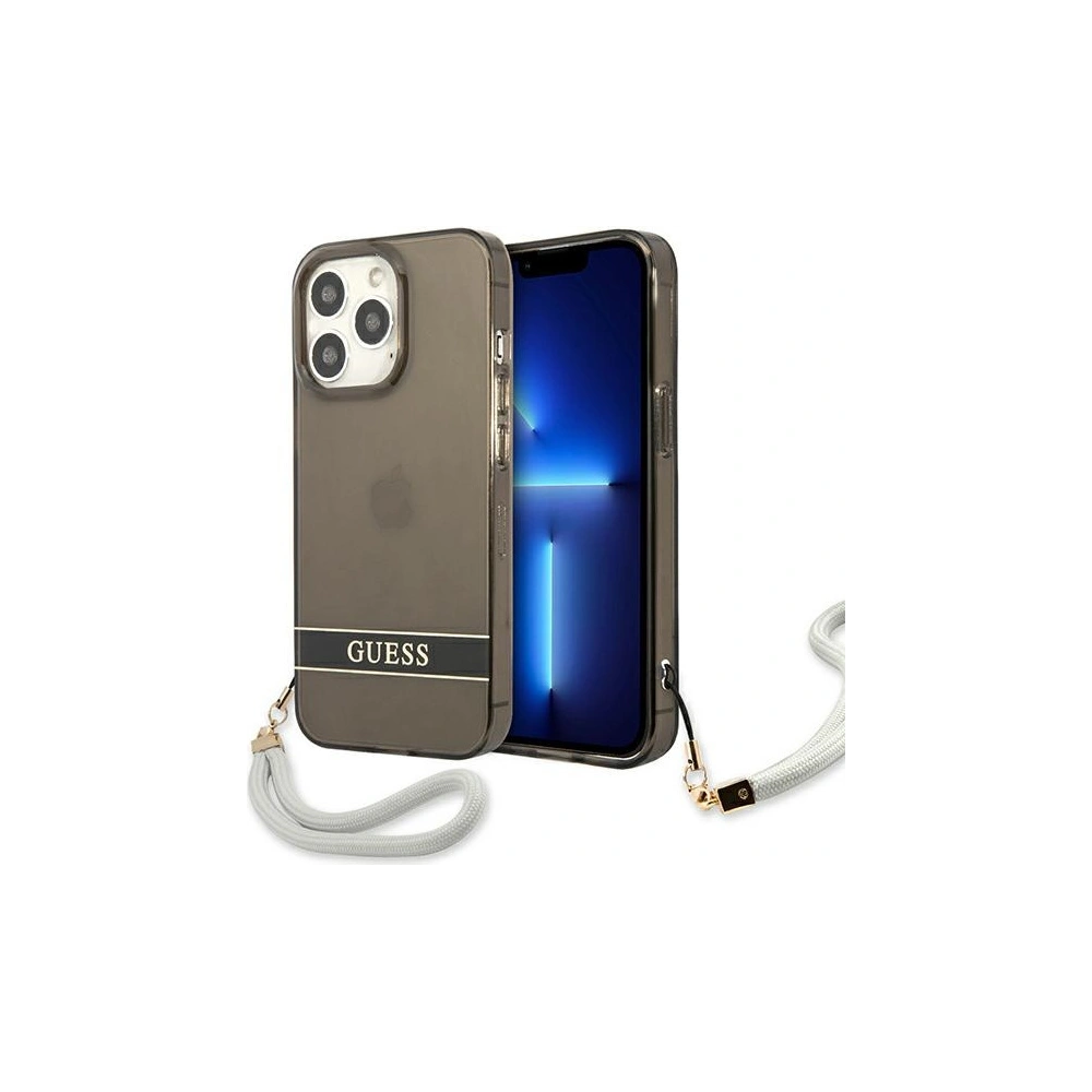 Etui Guess GUHCP13XHTSGSK Apple iPhone 13 Pro Max czarny/black hardcase Translucent Stap