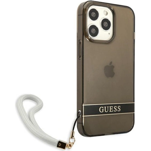 Kup Etui Guess GUHCP13XHTSGSK Apple iPhone 13 Pro Max czarny/black hardcase Translucent Stap - GUE1723BLK - {ean13} - Sklep Home Screen