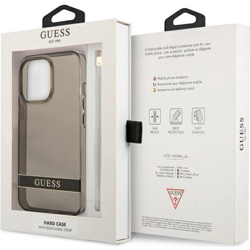 Kup Etui Guess GUHCP13XHTSGSK Apple iPhone 13 Pro Max fekete/black hardcase Átlátszó Stap - GUE1723BLK - {ean13} - Sklep Home Screen
