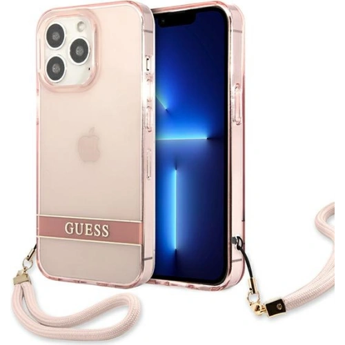 Kup Etui Guess GUHCP13XHTSGSP Apple iPhone 13 Pro Max růžový/pink hardcase Translucent Stap - GUE1724PNK - {ean13} - Sklep Home Screen