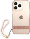Kup Etui Guess GUHCP13XHTSGSP Apple iPhone 13 Pro Max różowy/pink hardcase Translucent Stap - GUE1724PNK - {ean13} - Sklep Home Screen