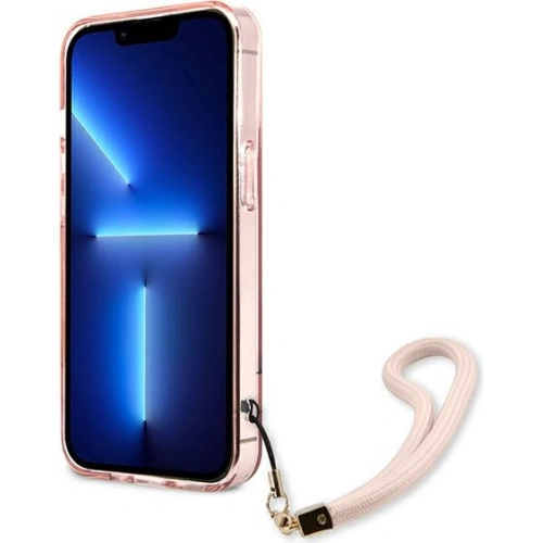 Kup Etui Guess GUHCP13XHTSGSP Apple iPhone 13 Pro Max różowy/pink hardcase Translucent Stap - GUE1724PNK - {ean13} - Sklep Home Screen