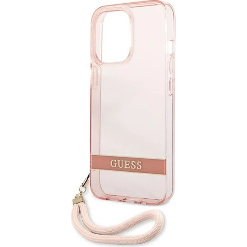 Kup Etui Guess GUHCP13XHTSGSP Apple iPhone 13 Pro Max różowy/pink hardcase Translucent Stap - GUE1724PNK - {ean13} - Sklep Home Screen