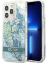 Guess GUHCP13XLFLSN Apple iPhone 13 Pro Max green hardcase Flower Liquid Glitter