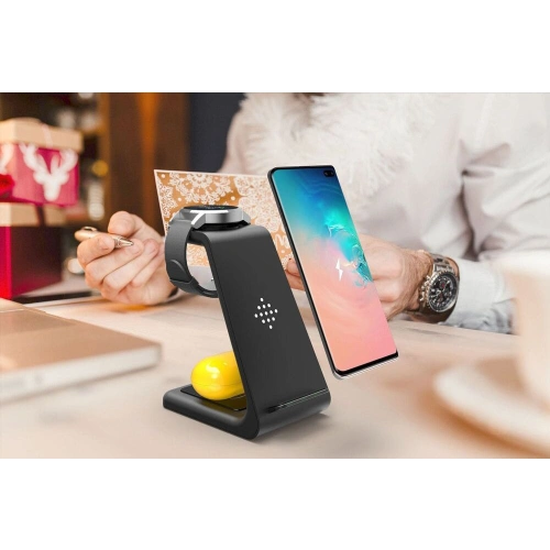 Kup Vezeték nélküli töltő Tech-Protect A7 3in1 Wireless Charger Fekete - THP1036BLK - {ean13} - Sklep Home Screen