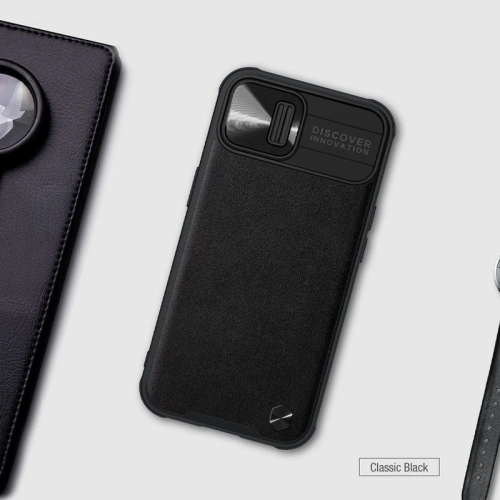Buy Nillkin Camshield Leather Apple iPhone 13 Pro Black - NLK378BLK - {ean13} - Home Screen Store Europe