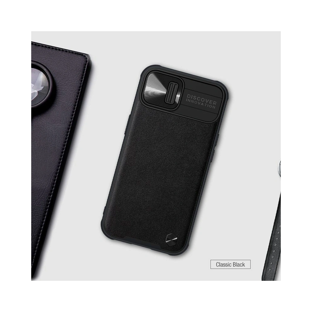Etui Nillkin Camshield Leather Apple iPhone 13 Pro Max Black