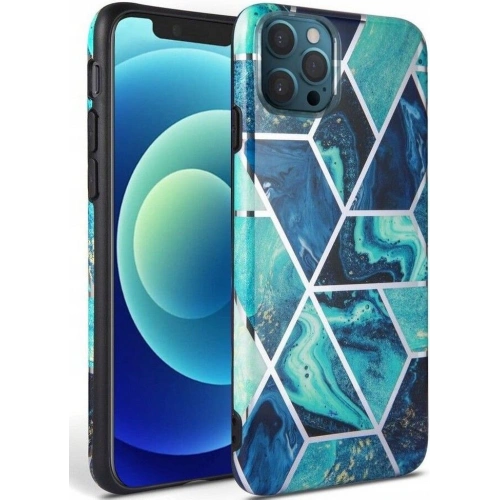 Kup Etui Tech-Protect Marble Apple iPhone 12/12 Pro Modrá - THP1041BLU - {ean13} - Sklep Home Screen