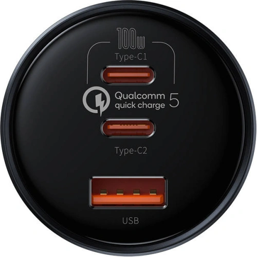 Kup Auto-Ladegerät Baseus Qualcomm, USB, 2x USB-C, 160W (grau) - BSU3243GRY - {ean13} - Sklep Home Screen