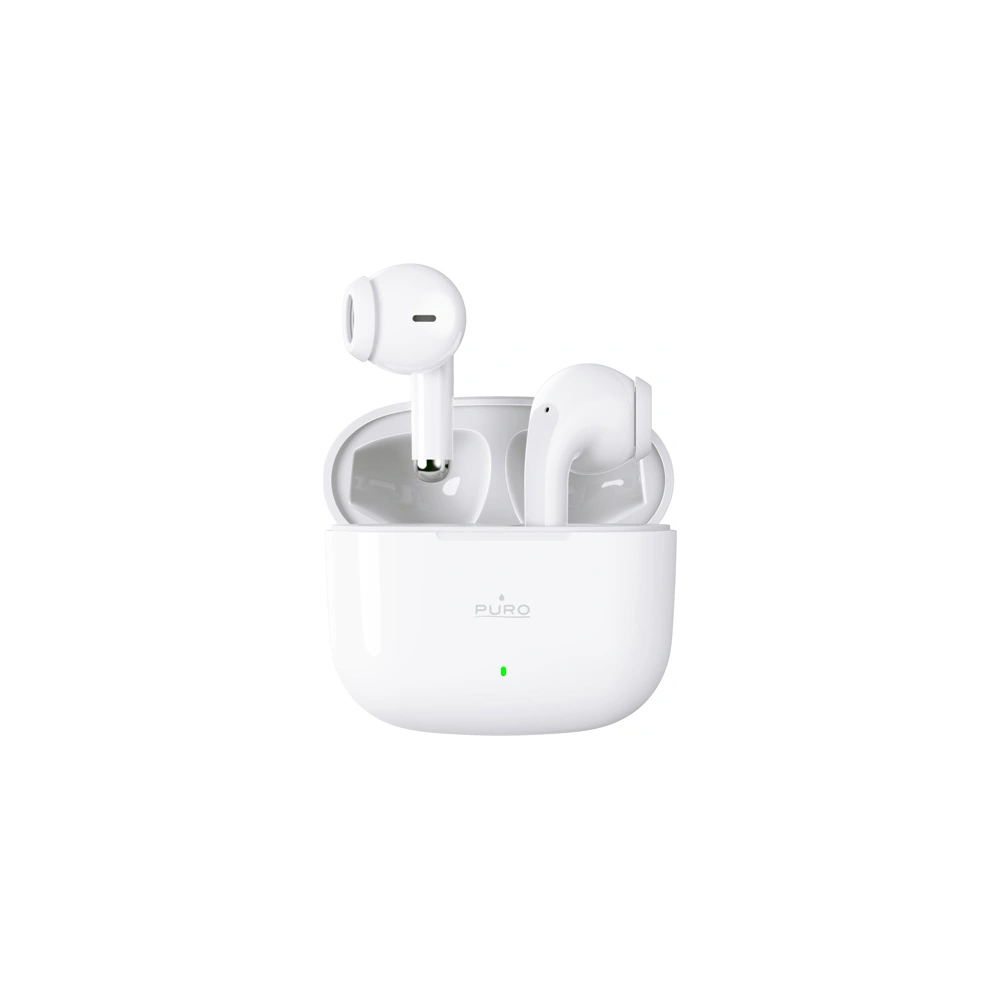 Słuchawki TWS PURO PLAY 5.0 Bluetooth 5.0 z etui ładującym (biały)