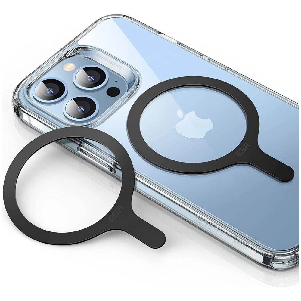 Magnetyczne pierścienie ESR Halolock MagSafe Universal Magnetic Ring Black [2 PACK]