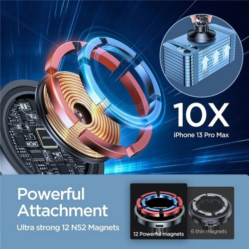 Kup Uchwyt samochodowy z ładowarką indukcyjną Joyroom JR-ZS240 Dashboard Magnetic MagSafe Car Charger 15W Black - JYR090BLK - {ean13} - Sklep Home Screen