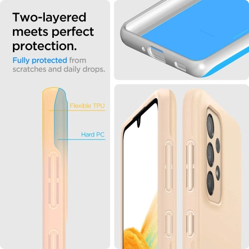 Kup Case Spigen Thin Fit Samsung Galaxy A33 5G Cotton Peach - SPN2251COTPEA - {ean13} - Sklep Home Screen