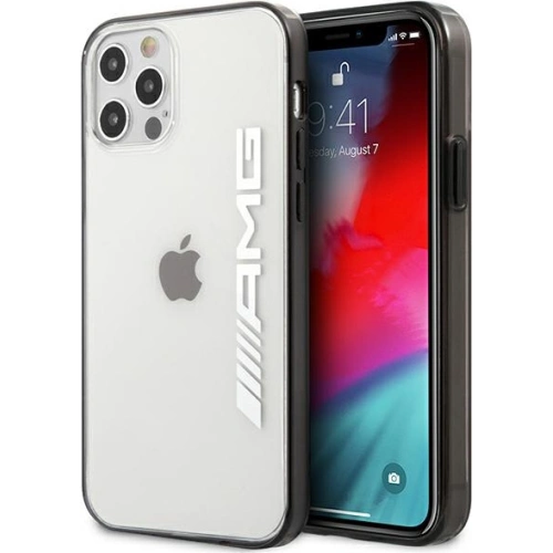 Kup Etui Mercedes AMG AMHCP12LAESLBK Apple iPhone 12 Pro Max průhledný tvrdý obal s metalickým nátěrem - MRS043CL - {ean13} - Sklep Home Screen