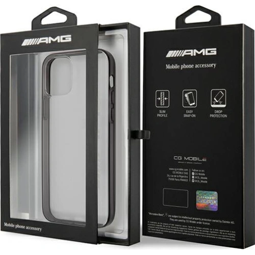 Kup Etui Mercedes AMG AMHCP12LAESLBK Apple iPhone 12 Pro Max průhledný tvrdý obal s metalickým nátěrem - MRS043CL - {ean13} - Sklep Home Screen