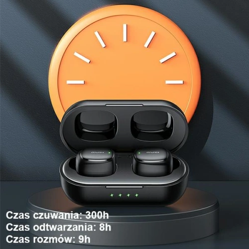 Kup Bezdrátová sluchátka TWS AWEI T13 Pro Bluetooth 5.1 + dokovací stanice černá/black - AWEI105BLK - {ean13} - Sklep Home Screen