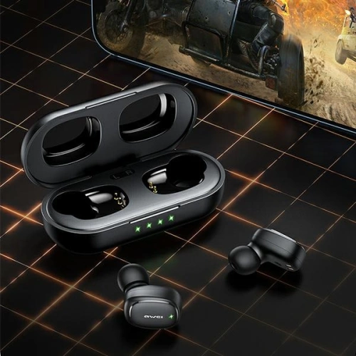 Kup Bezdrátová sluchátka TWS AWEI T13 Pro Bluetooth 5.1 + dokovací stanice černá/black - AWEI105BLK - {ean13} - Sklep Home Screen