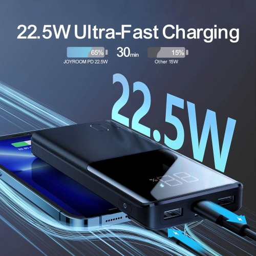 Kup Powerbank Joyroom JR-QP191 22.5W 10000mah Fekete - JYR091BLK - {ean13} - Sklep Home Screen