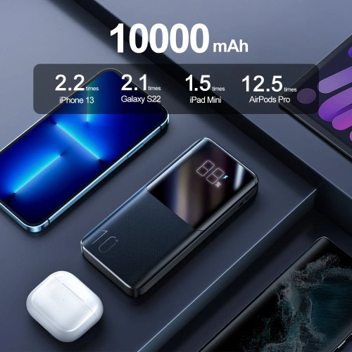Kup Powerbank Joyroom JR-QP191 22.5W 10000mah Schwarz - JYR091BLK - {ean13} - Sklep Home Screen