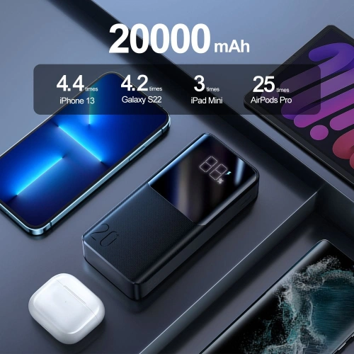 Kup Powerbank Joyroom JR-QP192 22.5W 20000mAh Černá - JYR092BLK - {ean13} - Sklep Home Screen