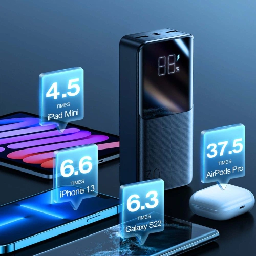 Kup Powerbank joyroom JR-QP193 22.5W 30000mAh Fekete - JYR093BLK - {ean13} - Sklep Home Screen