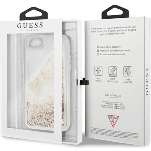 Kup Case Guess GUOHCI8GLHFLGO Apple iPhone SE 2022/SE 2020/8/7 gold/hartschalen Glitzer Charms - GUE1727GLD - {ean13} - Sklep Home Screen