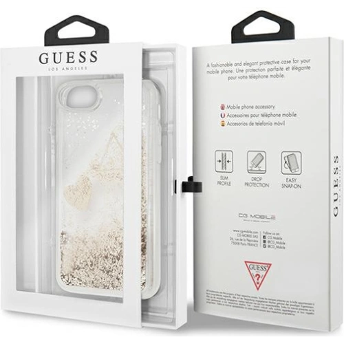 Kup Etui Guess GUOHCI8GLHFLGO Apple iPhone SE 2022/SE 2020/8/7 zlaté/hardcase Glitter Charms - GUE1727GLD - {ean13} - Sklep Home Screen
