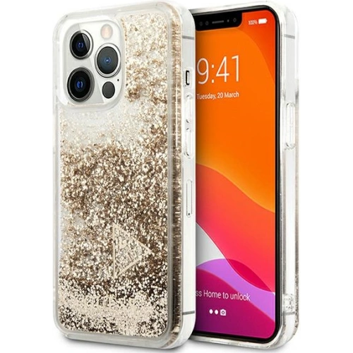 Kup Etui Guess GUOHCP13XGLHFLGO Apple iPhone 13 Pro Max aurie/złoty hardcase Glitter Charms - GUE1728GLD - {ean13} - Sklep Home Screen