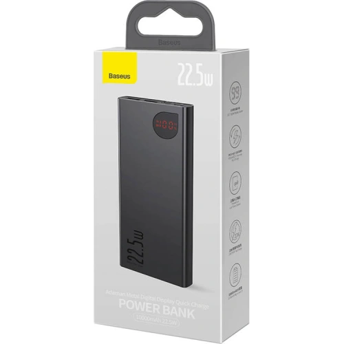Kup Powerbank Baseus Adaman Metal, 10000mAh, 22.5W (negru) - BSU3245BLK - {ean13} - Sklep Home Screen