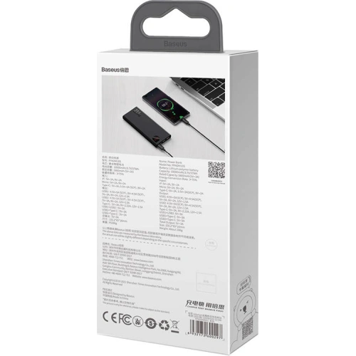 Kup Powerbank Baseus Adaman Metal, 10000mAh, 22.5W (fekete) - BSU3245BLK - {ean13} - Sklep Home Screen