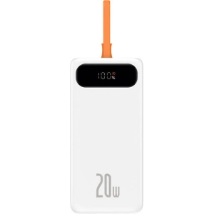 Powerbank Baseus Block 10000mAh, 20W + kabel Lightning (biały)