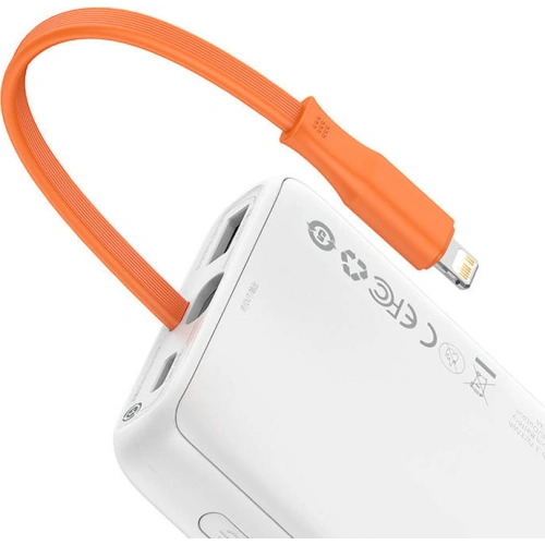 Kup Powerbank Baseus Block 10000mAh, 20W + kabel Lightning (bílý) - BSU3246WHT - {ean13} - Sklep Home Screen