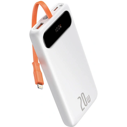 Kup Powerbank Baseus Block 10000mAh, 20W + kabel Lightning (bílý) - BSU3246WHT - {ean13} - Sklep Home Screen