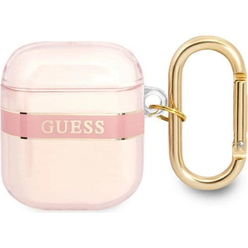 Kup Etui Guess GUA2HHTSP Apple AirPods rózsaszín/pink Strap Collection - GUE1732PNK - {ean13} - Sklep Home Screen