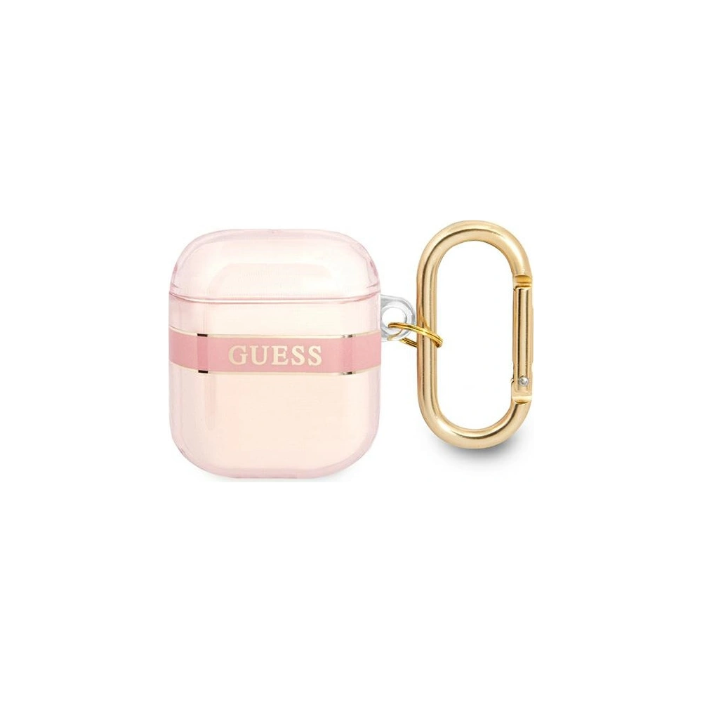 Etui Guess GUA2HHTSP Apple AirPods różowy/pink Strap Collection