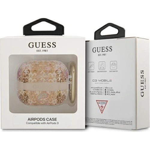 Buy Guess GUA3HHFLD Apple AirPods 3 gold Paisley Strap Collection - GUE1733GLD - {ean13} - Home Screen Store Europe