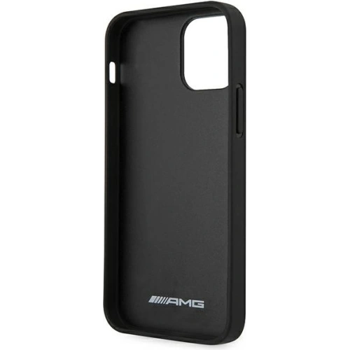 Kup Etui Mercedes AMG AMHCP12MDEBK Apple iPhone 12/12 Pro negru/black hardcase din piele și carbon cu cusături roșii - MRS044BLK - {ean13} - Sklep Home Screen