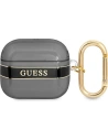 Etui Guess GUA3HHTSK Apple AirPods 3 czarny/black Strap Collection
