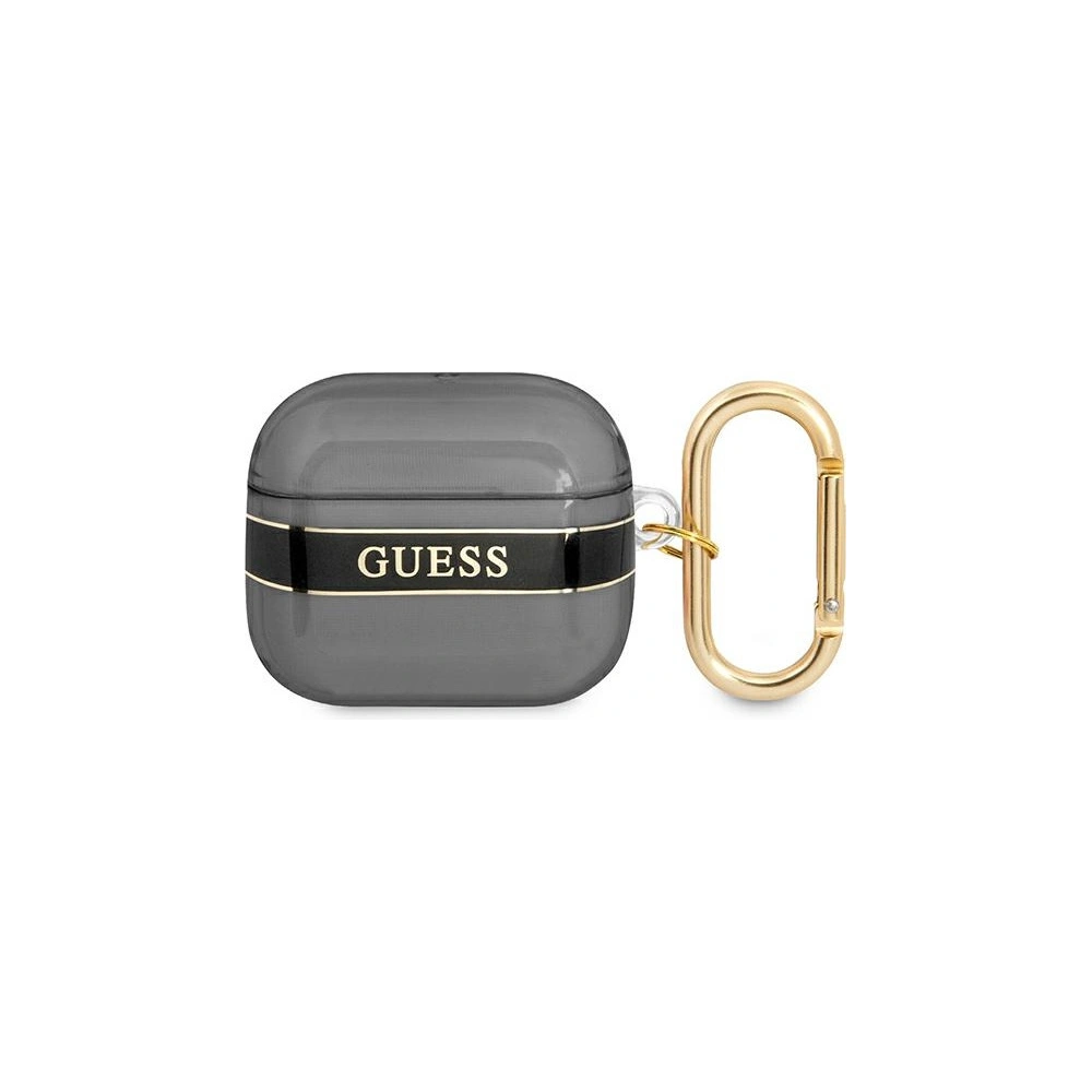 Etui Guess GUA3HHTSK Apple AirPods 3 czarny/black Strap Collection