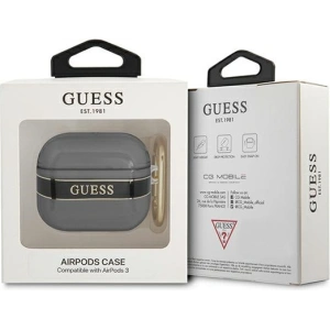 Kup Etui Guess GUA3HHTSK Apple AirPods 3 czarny/black Strap Collection - GUE1734BLK - {ean13} - Sklep Home Screen