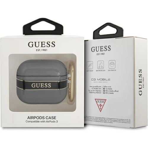 Buy Guess GUA3HHTSK Apple AirPods 3 black Strap Collection - GUE1734BLK - {ean13} - Home Screen Store Europe