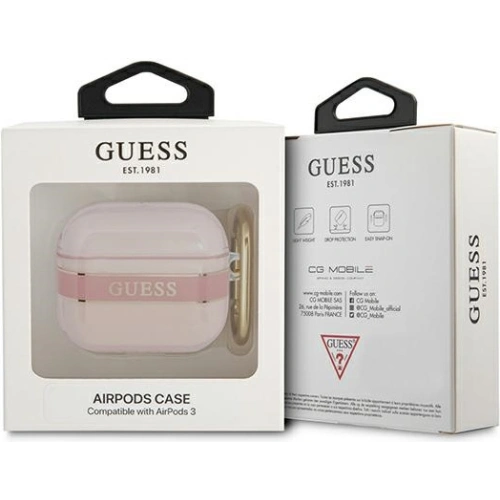 Kup Etui Guess GUA3HHTSP Apple AirPods 3 różowy/pink Strap Collection - GUE1735PNK - {ean13} - Sklep Home Screen