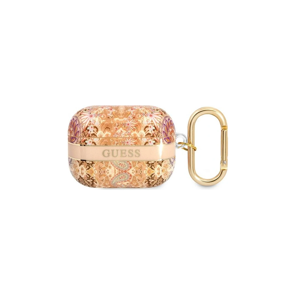 Etui Guess GUAPHHFLD Apple AirPods Pro złoty/gold Paisley Strap Collection