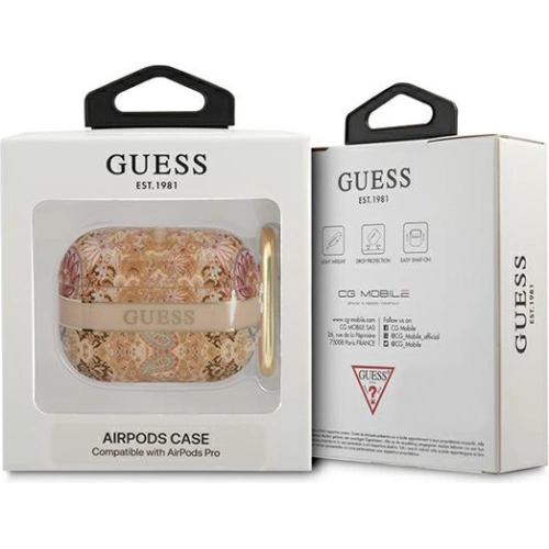 Kup Etui Guess GUAPHHFLD Apple AirPods Pro złoty/gold Paisley Strap Collection - GUE1736GLD - {ean13} - Sklep Home Screen