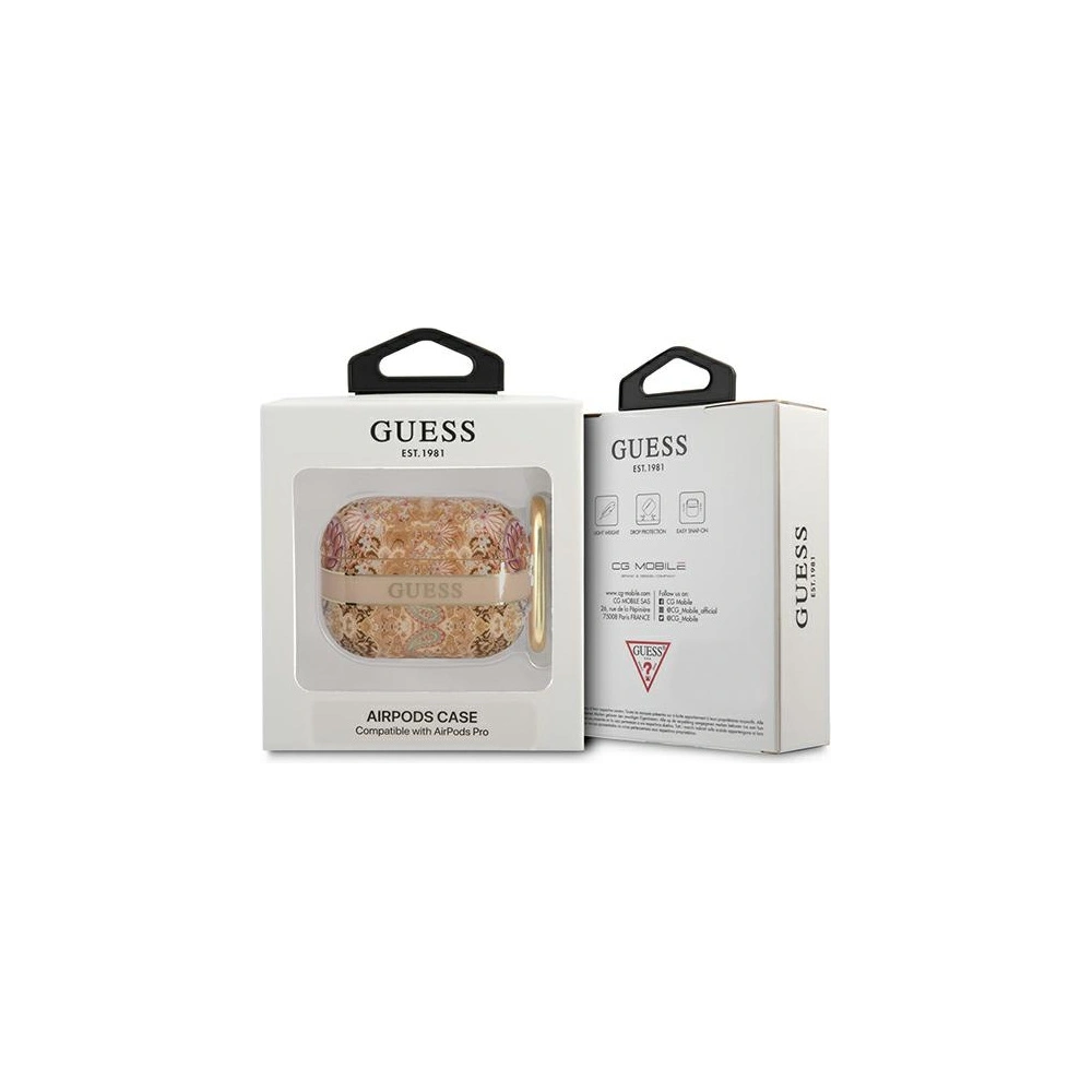 Etui Guess GUAPHHFLD Apple AirPods Pro złoty/gold Paisley Strap Collection